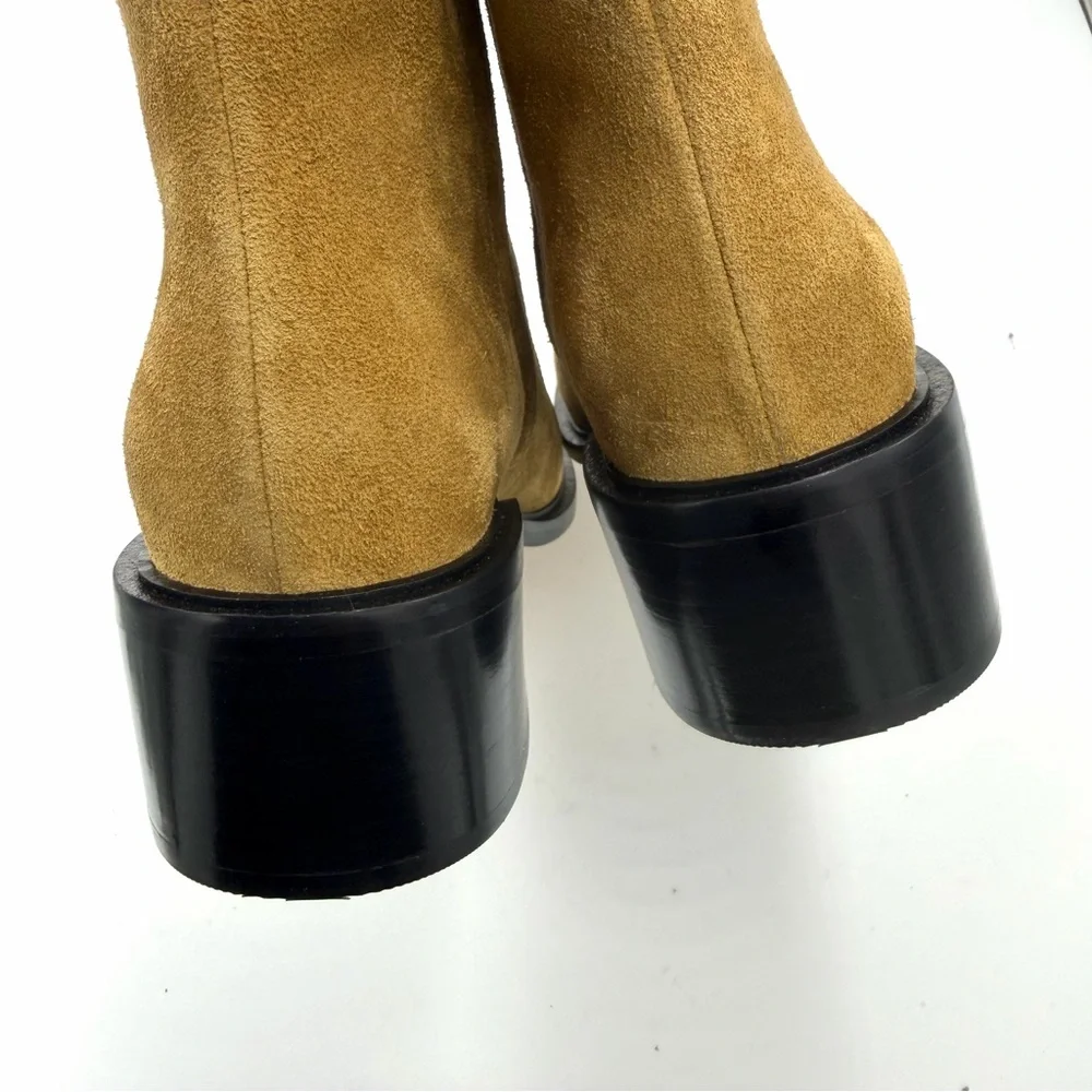 NEW Everlane Toasted Almond Suede Tan Leather The City Boot‎ in Size 9